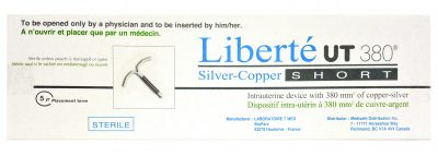 Silver-copper ut-380 Liberté Short IUD